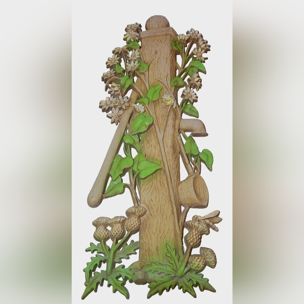 Vintage Burwood Wall Art USA Well Water Spout Post Farmhouse Country Decor